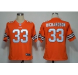 nike nfl jerseys cleveland browns #33 richardson orange [game]