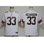 nike nfl jerseys cleveland browns #33 richardson white（game）