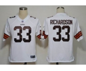 nike nfl jerseys cleveland browns #33 richardson white(game)