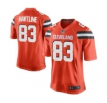 nike nfl jerseys cleveland browns #83 hartline orange[game][new style]