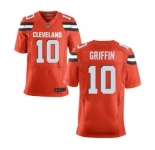 Men Cleveland Brownss #10 Robert Griffin III Orange Elite Jersey