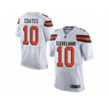 Men Nike Cleveland Browns #10 Sammie Coates Elite White NFL Jersey