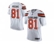 Men Nike Cleveland Browns #81 Rashard Higgins Elite White NFL Jersey