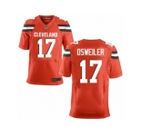 Men's Nike Cleveland Browns #17 Brock Osweiler Elite Orange Alternate NFL Jersey