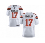 Men's Nike Cleveland Browns #17 Brock Osweiler Elite White NFL Jersey