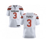 Men's Nike Cleveland Browns #3 Cody Parkey Elite White NFL Jersey