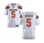 Men's Nike Cleveland Browns #5 Cody Kessler Elite White NFL Jersey