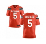 Men's Nike Cleveland Browns #5 Zane Gonzalez Elite Orange Alternate NFL Jersey