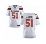 Men's Nike Cleveland Browns #51 Jamie Collins Elite White NFL Jersey
