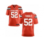 Men's Nike Cleveland Browns #52 Justin Tuggle Elite Orange Alternate NFL Jersey