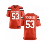 Men's Nike Cleveland Browns #53 Joe Schobert Elite Orange Alternate NFL Jersey
