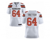 Men's Nike Cleveland Browns #64 JC Tretter Elite White NFL Jersey