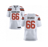 Men's Nike Cleveland Browns #66 Spencer Drango Elite White NFL Jersey