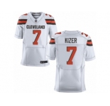 Men's Nike Cleveland Browns #7 DeShone Kizer Elite White NFL Jersey
