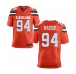 Men's Nike Cleveland Browns #94 Carl Nassib Elite Orange Alternate NFL Jersey