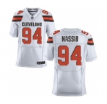 Men's Nike Cleveland Browns #94 Carl Nassib Elite White NFL Jersey