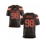 Men's Nike Cleveland Browns #98 Jamie Meder Elite Brown Team Color NFL Jersey