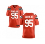 Nike Browns #95 Myles Garrett Orange Alternate Men's Stitched NFL New Elite Jersey