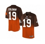 Nike Cleveland Browns #19 Corey Coleman Brown Orange Men's Stitched NFL Elite Fadeaway Fashion Jersey