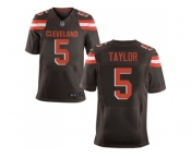 Nike Cleveland Browns #5 Tyrod Taylor Brown Team Color Men Stitched NFL Elite Jersey
