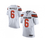 Nike Cleveland Browns #6 Baker Mayfield White Men Stitched NFL Elite Jersey