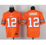 nike nfl jerseys cleveland browns #12 gordon orange[Elite][gordon]