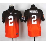 nike nfl jerseys cleveland browns #2 manziel grey-orange[Elite drift fashion]