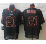 nike nfl jerseys cleveland browns #21 gilbert black[Elite lights out]