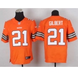 nike nfl jerseys cleveland browns #21 gilbert orange[Elite]