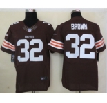 nike nfl jerseys cleveland browns #32 brown brown[Elite]