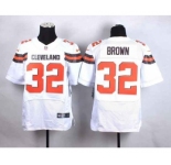 nike nfl jerseys cleveland browns #32 brown white[Elite][new style]