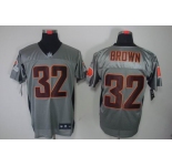 nike nfl jerseys cleveland browns #32 jim brown grey[Elite shadow]