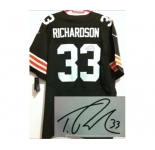 nike nfl jerseys cleveland browns #33 richardson black[Elite signature]
