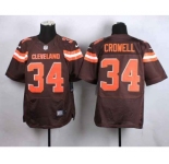 nike nfl jerseys cleveland browns #34 crowell brown[Elite][new style]