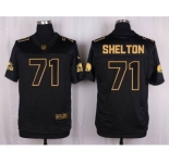 nike nfl jerseys cleveland browns #71 shelton black gold collection[Elite]