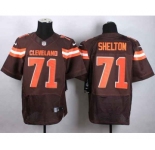 nike nfl jerseys cleveland browns #71 shelton brown[Elite][new style]