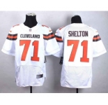 nike nfl jerseys cleveland browns #71 shelton white[Elite][new style]