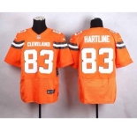 nike nfl jerseys cleveland browns #83 hartline orange[Elite][new style]
