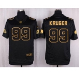 nike nfl jerseys cleveland browns #99 kruger black gold collection[Elite][kruger]