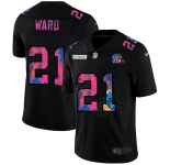Cleveland Browns #21 Denzel Ward Men's Nike Multi-Color Black 2020 NFL Crucial Catch Vapor Untouchable Limited Jersey