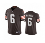 Cleveland Browns #6 Baker Mayfield Brown 2020 Vapor Limited Jersey