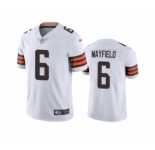 Cleveland Browns #6 Baker Mayfield White 2020 Vapor Limited Jersey