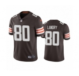 Cleveland Browns #80 Jarvis Landry Brown 2020 Vapor Limited Jersey