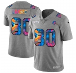 Cleveland Browns #80 Jarvis Landry Men's Nike Multi-Color 2020 NFL Crucial Catch NFL Jersey Greyheather