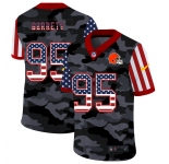 Men New Nike Cleveland Browns #95 Garrett 2020 Nike Camo USA Salute to Service Limited Jersey