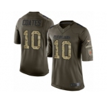 Men Nike Cleveland Browns #10 Sammie Coates Limited Green Salute to Service NFL Jersey