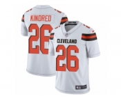 Men Nike Cleveland Browns #26 Derrick Kindred White Vapor Untouchable Limited Player NFL Jersey