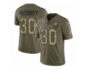 Men Nike Cleveland Browns #30 Jason McCourty Limited Olive Camo 2017 Salute to Service NFL Jersey