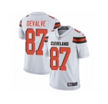 Men Nike Cleveland Browns #87 Seth DeValve White Vapor Untouchable Limited Player NFL Jersey