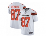 Men Nike Cleveland Browns #87 Seth DeValve White Vapor Untouchable Limited Player NFL Jersey